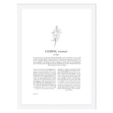 Zodiac Woman I Gemini Printed Wall Art