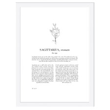 Zodiac Woman I Sagittarius Printed Wall Art