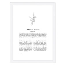 Zodiac Woman I Cancer Printed Wall Art