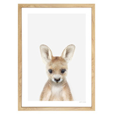 Baby Kangaroo Printed Wall Art