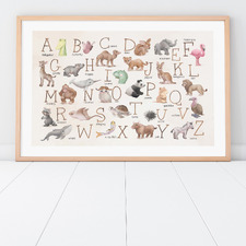 Animal Alphabet II Framed Paper Print Wall Art