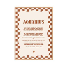 Zodiac Aquarius Child Paper Print Wall Art