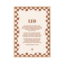 Zodiac Leo Child Paper Print Wall Art