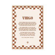 Zodiac Virgo Child Paper Print Wall Art