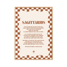Zodiac Sagittarius Child Paper Print Wall Art