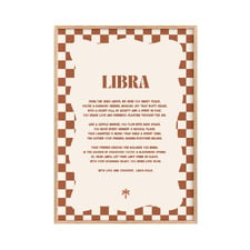 Zodiac Libra Child Paper Print Wall Art