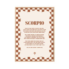Zodiac Scorpio Child Paper Print Wall Art