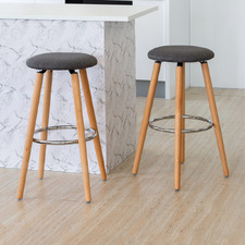 71cm Carolla Beech Wood Bar Stools (Set of 2)