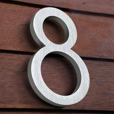 Aluminium Floating House Number