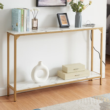 Ciaran Console Table with Charging Station