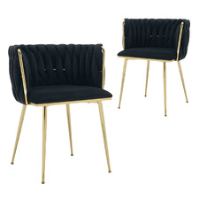 (Set of 2) Hartley Velvet Dining Chairs