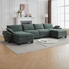 Haines 4 Seater Modular Sofa & Ottoman Set