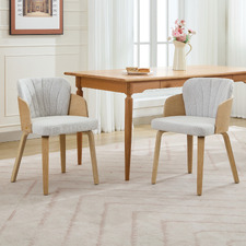 Florence Poplar Wood Dining Chairs (Set of 2)