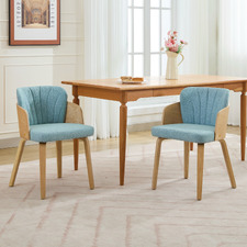 Florence Poplar Wood Dining Chairs (Set of 2)