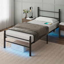 Braulio Bed with LED & Charging Station