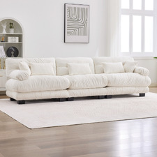 Rizalino 3 Seater Chenille Semi-Compressed Modular Sofa
