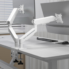 Harley Adjustable Dual Monitor Arm with Desk Clamp