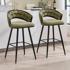 74cm Dashiell Upholstered Bar Stools (Set of 2)