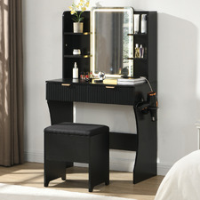 2 Piece Tetia LED Dressing Table & Stool Set