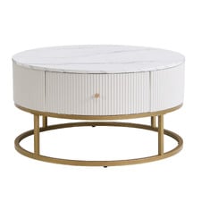 Lulu Round Sintered Stone Coffee Table
