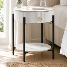 Lulu Sintered Stone Bedside Table