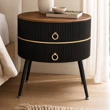 Lulu 2 Drawer Bedside Table