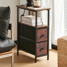 Vista Side Table with Charging Station
