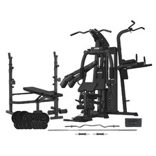 Multi-Station Home Gym Machine with Bench Press