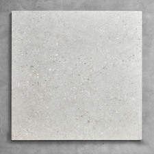 Chiara External Matt White Square Terrazzo Look Porcelain Tile