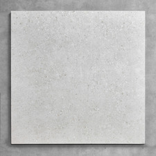 Chiara Matt White Square Terrazzo Look Porcelain Tile