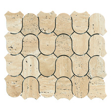 Toru Beige Travertine Mosaic Tile