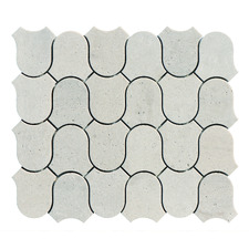 Toru Grey Travertine Mosaic Tile