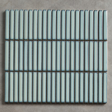 Soho Gloss Antique Green Kit Kat Porcelain Mosaic Tile