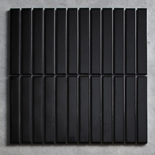 Ripley Gloss Black Kit Kat Porcelain Mosaic Tile