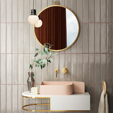 Broome Gloss Dark Grey Subway Porcelain Tile