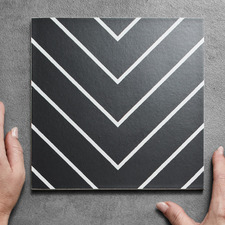 Brooklyn Black Square Porcelain Tile