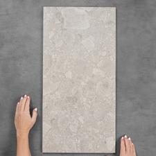 Marlo 300 x 600mm Grey Terrazzo Look Porcelain Tile