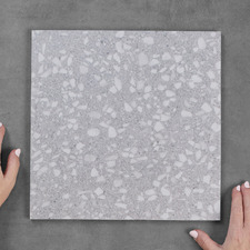 Hudson Grey Terrazzo Look Porcelain Tile