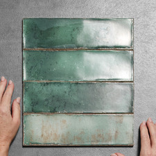 Seville Jade Green Subway Ceramic Tile