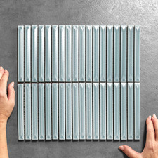 Akira Water Kit Kat Porcelain Mosaic Tile