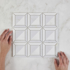Naima Blue Stone Marble Mosaic Tile
