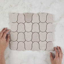 Toru Grey Travertine Mosaic Tile