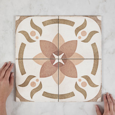 Paloma 200 x 200mm Decorative Matt Porcelain Tile