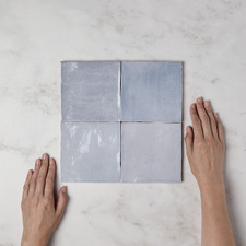 Havenford Gloss Ocean Square Ceramic Tile