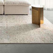 Beige Vespera Rye Power-Loomed Rug