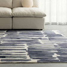 Navy Tessara Machine Washable Rug