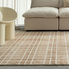 Brown Bryston Machine Washable Rug