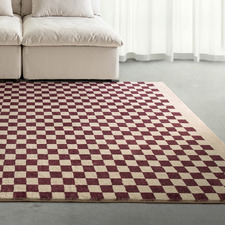 Burgundy Cordova Machine Washable Rug