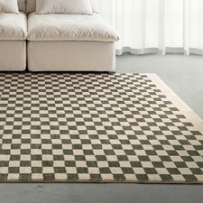 Green Cordova Machine Washable Rug
