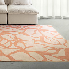 Coral Montrose Machine Washable Rug
